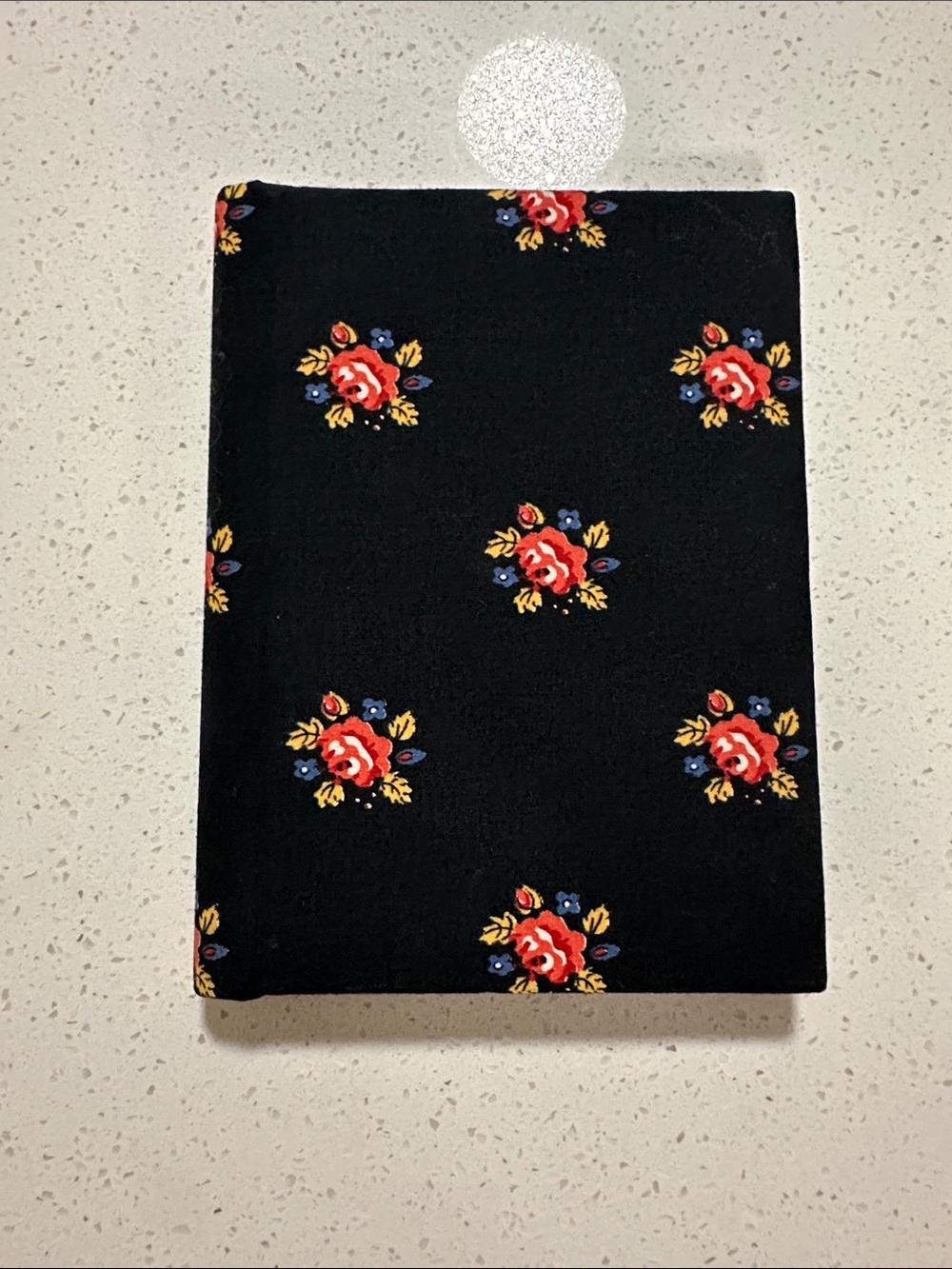 Mini-Spiral-Bound Photo Album with Floral-Trim Cover - 20 Pages,40 Photo Slots